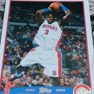Topps Basketball Trading Card - White and Red